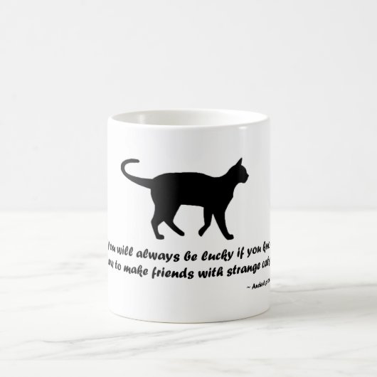 Mug Ancien proverbe de chat (Centre)