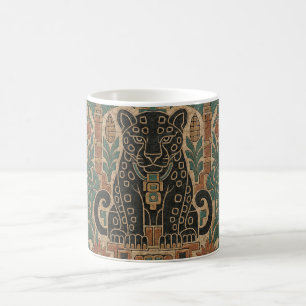 Mug Ancien relief de pierre avec jaguar de jungle