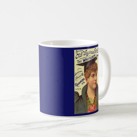 Mug Ancien Virginia Cheroots des années 1890 (Devant droit)