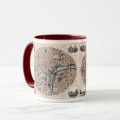 Mug Ancienne carte de Londres Angleterre (Devant gauche)