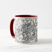 Mug Ancienne carte du West End Londres (Devant gauche)