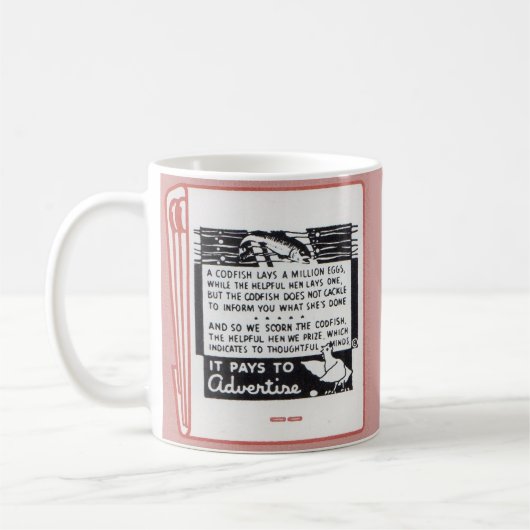 Mug ancienne couverture de pochette d'allumettes Ça ra (Gauche)