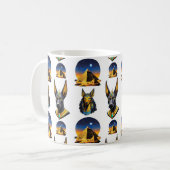 Mug Ancienne Egypte Pyramide Anubis Motif Design (Devant gauche)