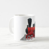 Mug Ancienne locomotive à vapeur rouge (Devant gauche)