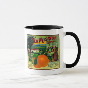 Mug Ancienne mission Orange LabelFullerton, CA