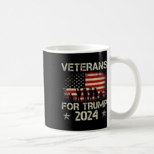 Mug Anciens Combattants Pour Trump 4 juillet Drapeau A (Droite)