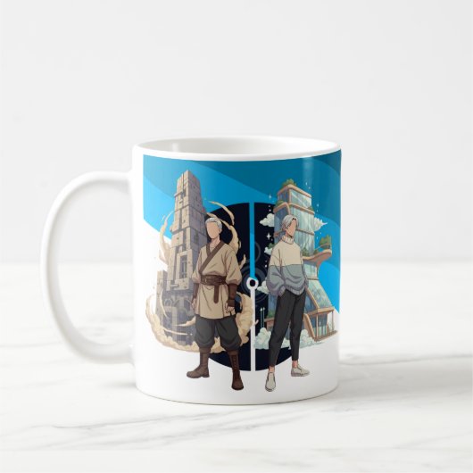 Mug Ancient and Modern Architecture Contrast Art (Gauche)