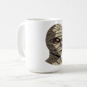 Mug Ancient Cursed Mummy - Mystical Hieroglyphic Wraps (Devant gauche)