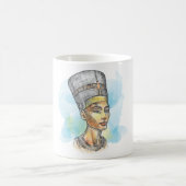 Mug Ancient Egyptian Queen Nefertiti Bust Sketch (Centre)