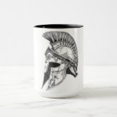 Mug Ancient Greek Spartan Helmet Warrior Art (Centre)