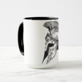 Mug Ancient Greek Spartan Helmet Warrior Art (Devant gauche)