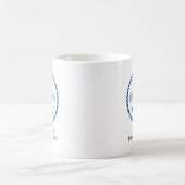 Mug Ancrage bleu et le nom du bateau-frontière de la c (Centre)