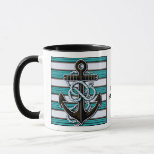 Mug Ancre automatique du texte personnalisé