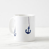 Mug ancre bleu marine (Devant gauche)