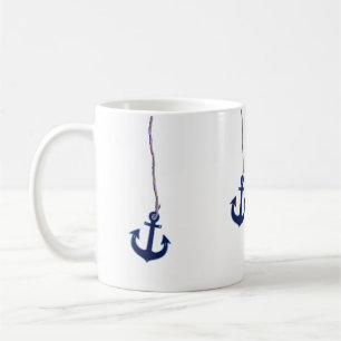Mug ancre bleu marine
