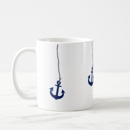 Mug ancre bleu marine (Gauche)
