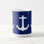 Mug Ancre Capitaine naviguer sur mer maritime (Centre)