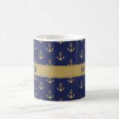 Mug Ancre de bateau marin Marine Blue Skipper (Centre)
