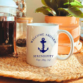 Mug Ancre de bateau personnalisée