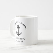 Mug Ancre de bateau personnalisée (Devant gauche)