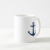 Mug Ancre de bleu marine (Devant droit)