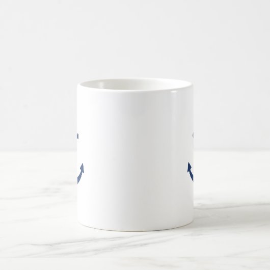 Mug Ancre de bleu marine (Centre)