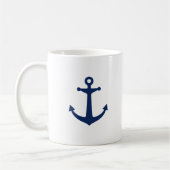 Mug Ancre de bleu marine (Gauche)