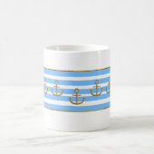 Mug Ancre dorée, symboles de l'amour. (Centre)