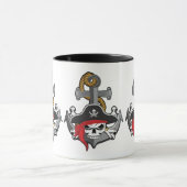 Mug Ancre du crâne pirate (Centre)