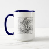 Mug Ancre et corde de style (Gauche)