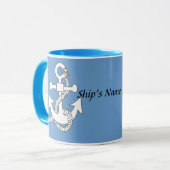 Mug - Ancre et nom des navires (Devant gauche)