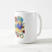 Mug Ancre, hirondelle et roses (Devant droit)