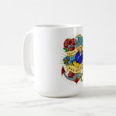 Mug Ancre, hirondelle et roses (Devant gauche)