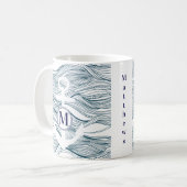 Mug Ancre marine et marine blanche (Devant gauche)