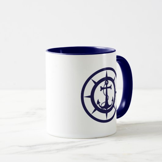 Mug Ancre nautique (Devant droit)