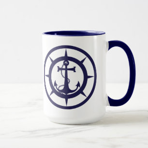 Mug Ancre nautique
