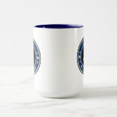 Mug Ancre nautique Capitaine Bateau ou Nom Grand 2 Côt (Centre)