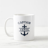 Mug Ancre nautique du capitaine sur mesure (Gauche)