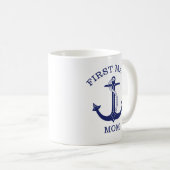 Mug Ancre Nautique Premier Mate Maman (Devant droit)
