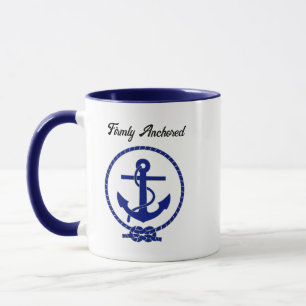 Mug Ancre nautique profondément ancrée