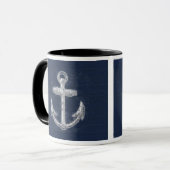 Mug Ancre nautique vintage (Devant gauche)