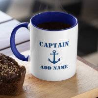 Ancre nautique vintage Nom du capitaine ou du bate