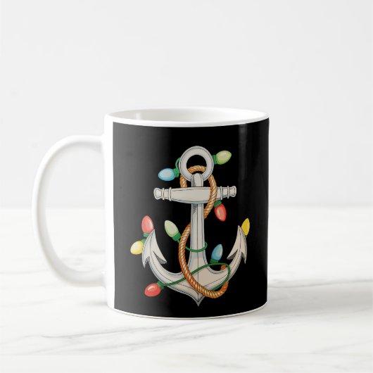 Mug Ancre Noël Lumières Noël Bateau de croisière (Gauche)