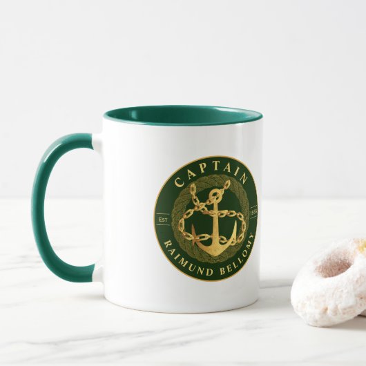 Mug Ancre or (Avec donut)