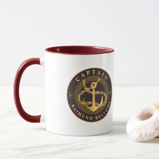 Mug Ancre or (Avec donut)