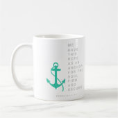 Mug Ancre pour l'âme (6h19 d'Hébreux) (Gauche)