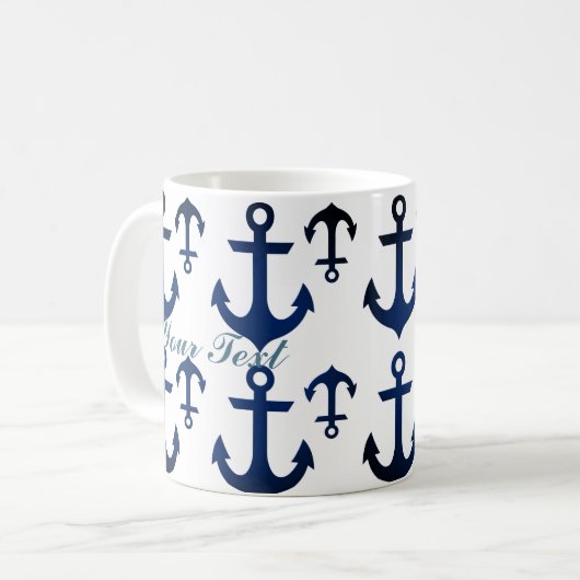 Mug Ancres Ahoy Nautical (Devant gauche)