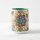 Mug Andalusian Pomegranate & Blue Star Geometric Tile  (Centre)