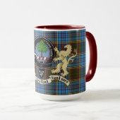 Mug Anderson Clan Badge & Tartan (Devant droit)