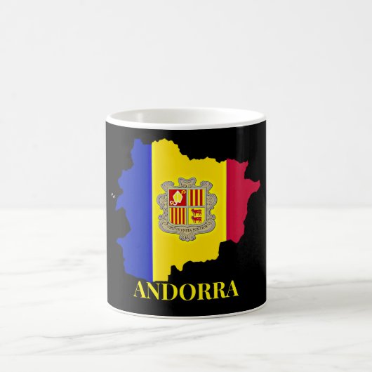 Mug Andorre Silhouette, drapeau, (Centre)